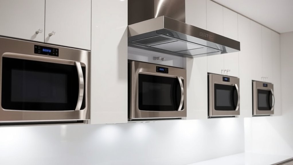 above range kitchen microwaves