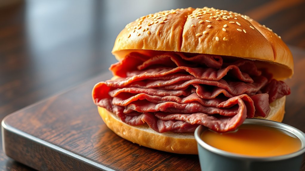 arby s classic roast beef calories