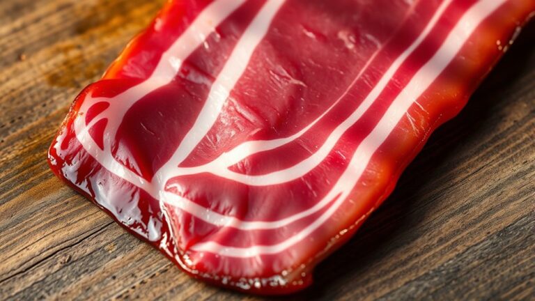 beef bacon from cow belly