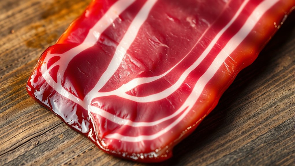 beef bacon from cow belly