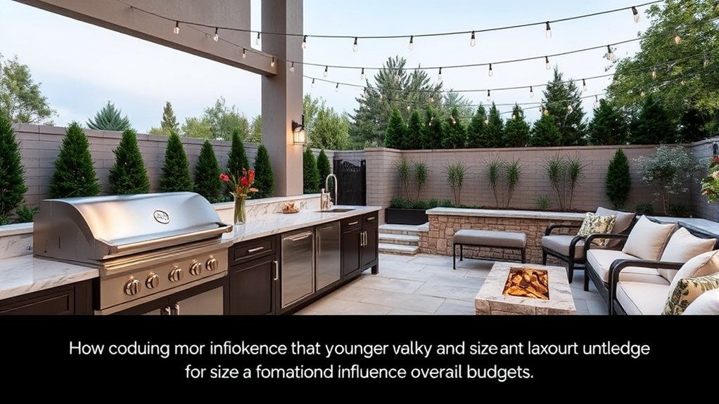 How Much Does an Outdoor Kitchen Cost Based on 7 Key Factors? 2 budget impacts of layout