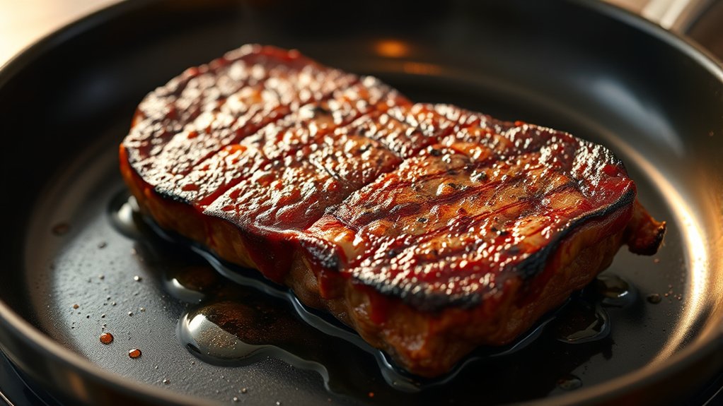cook steak in skillet