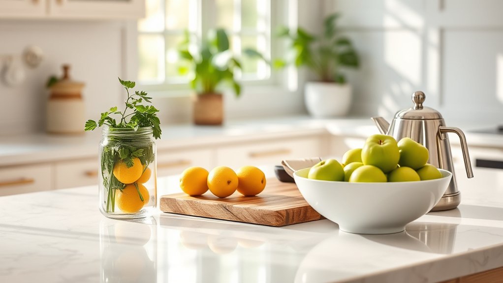 creative kitchen counter decor