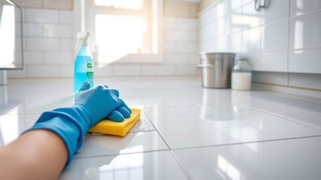 effective kitchen tile cleaning
