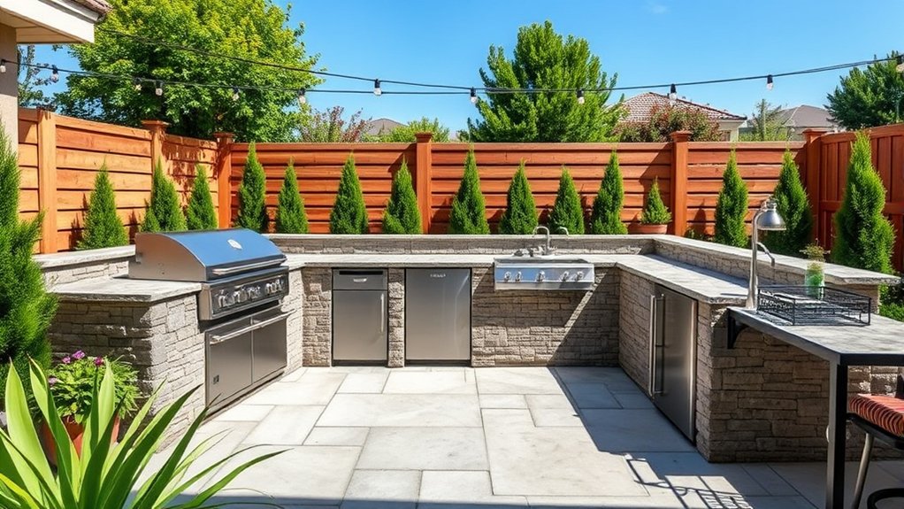 7 Essential Steps to Build Your Dream Outdoor Kitchen 2 efficient outdoor kitchen layout