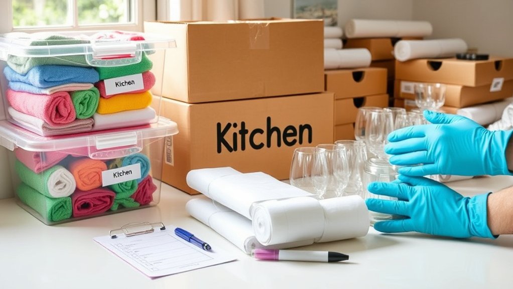 essential kitchen packing supplies