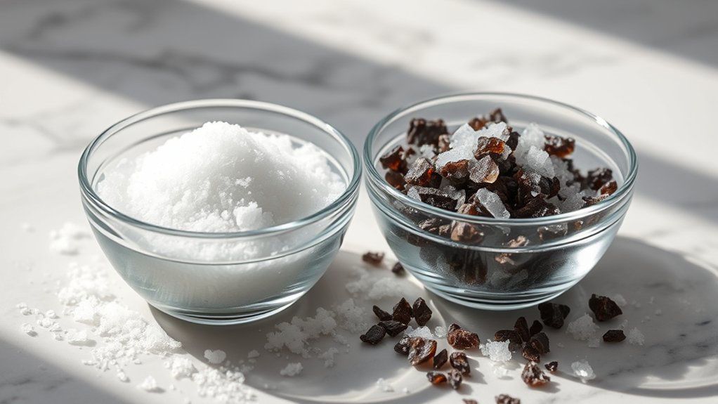 exfoliation sugar vs salt