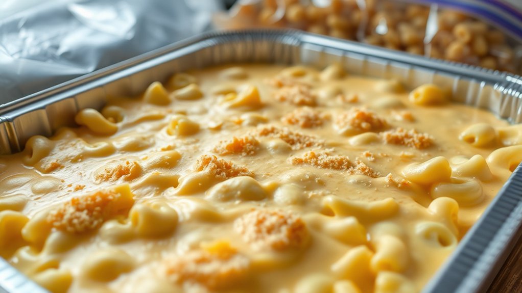 freeze mac and cheese