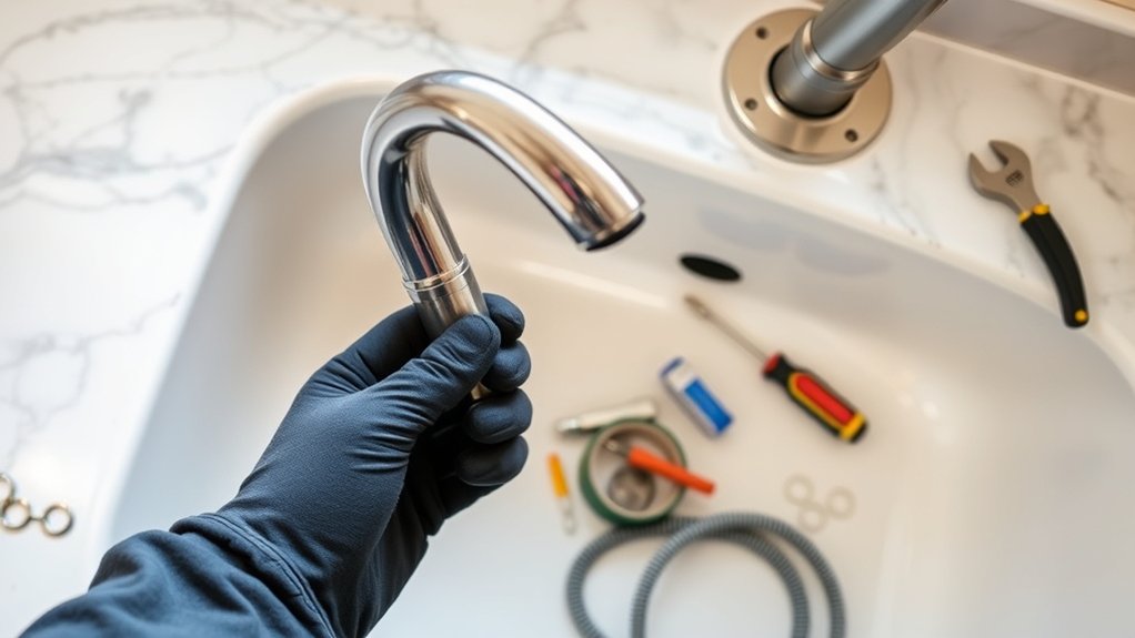 gather tools for faucet