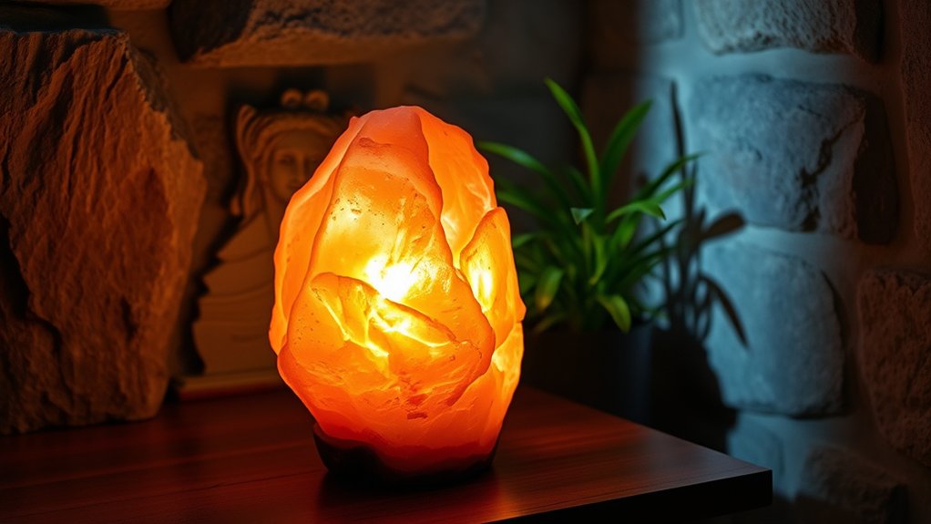 ideal location for salt lamp