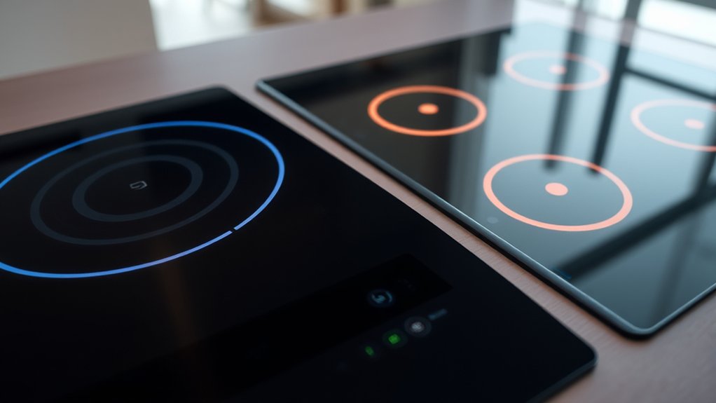 induction heats cookware directly