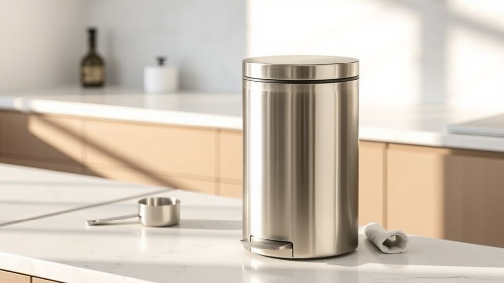 kitchen trash can size