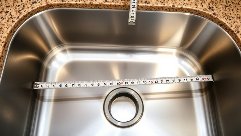 measure sink for replacement