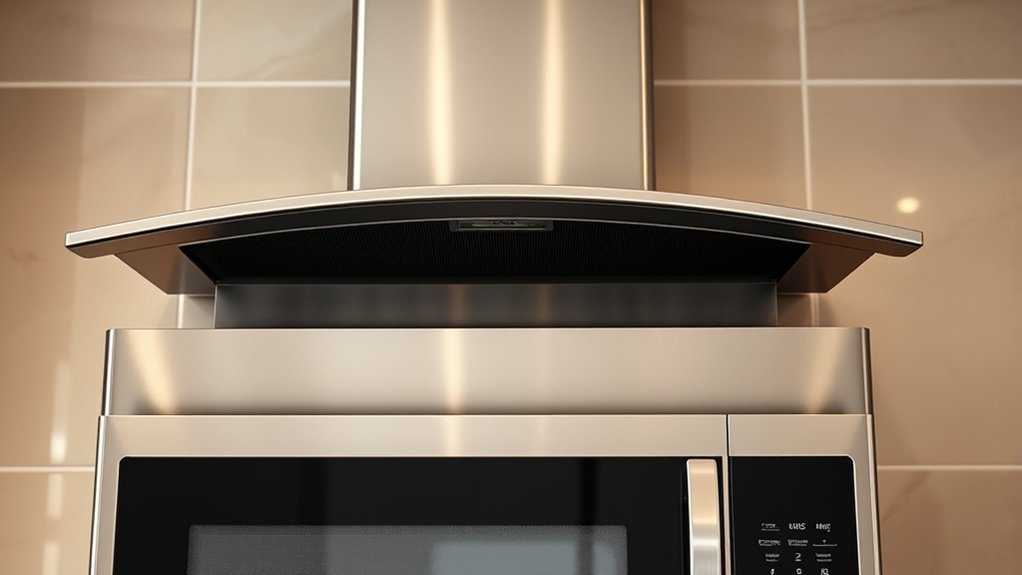 microwave oven ventilation system