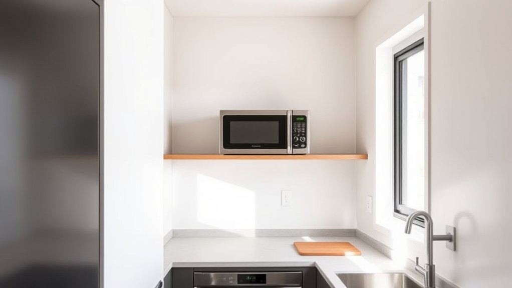 microwave placement considerations outlined
