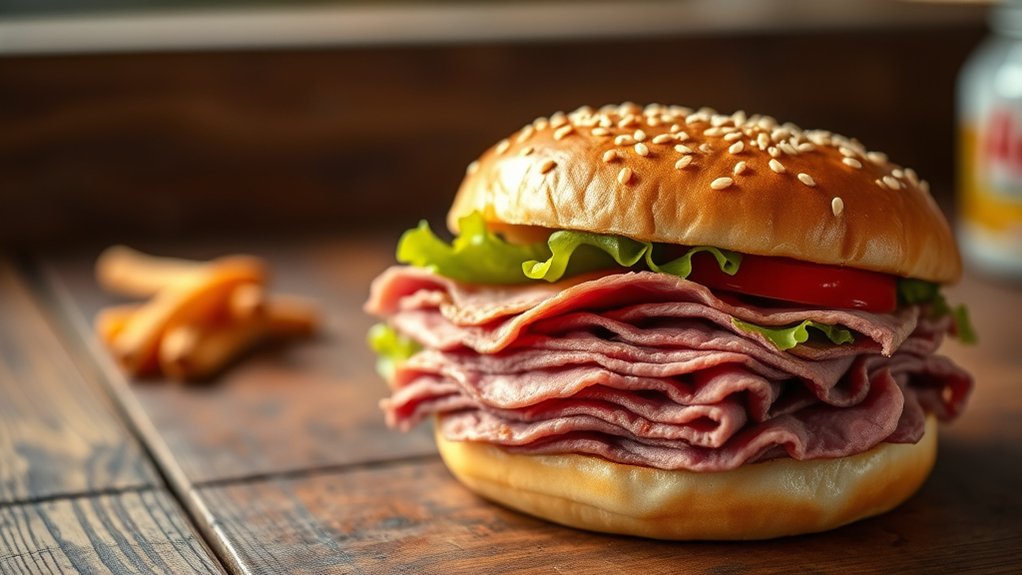 moderate calorie sandwich choice