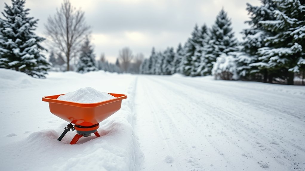 pre snow driveway salting advised