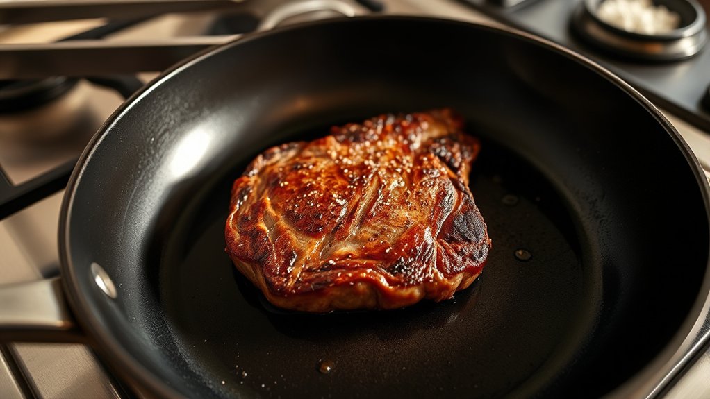How Do You Cook Steak on a Non-Stick Pan? 2 prepare pan for searing