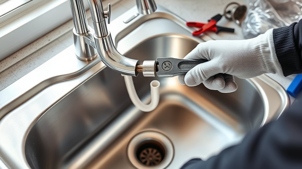 replace kitchen sink easily