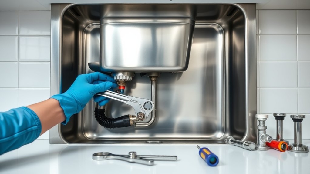 replace kitchen sink easily