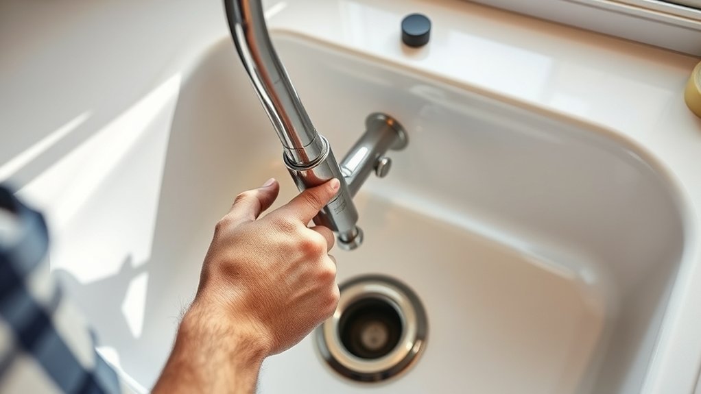 replace kitchen sink faucet