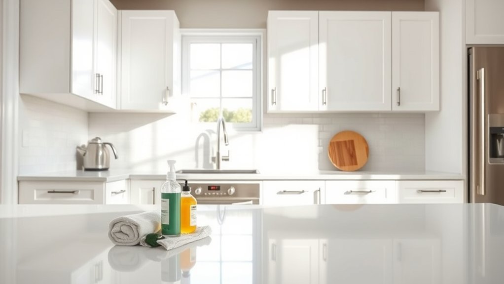 safe kitchen cabinet cleaning