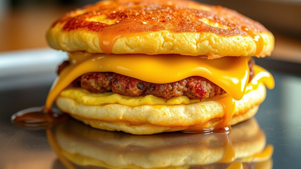 sausage egg cheese mcgriddle calories