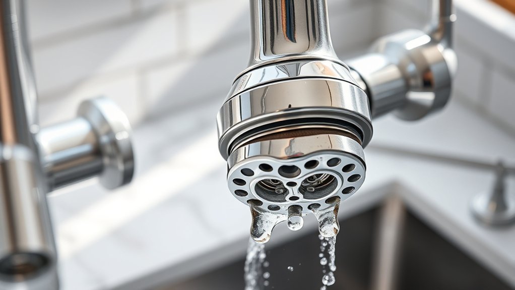 simple kitchen faucet cleaning