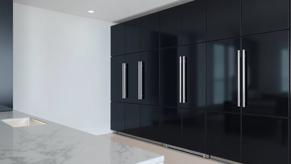 sleek cabinet door refrigerators