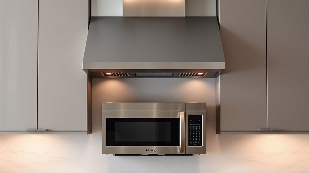 space saving kitchen appliance integration