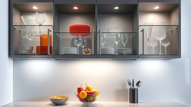 stylish glass cabinet decor