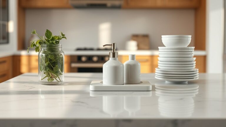 stylish kitchen counter organization