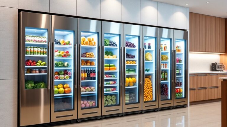 transparent door refrigerator options