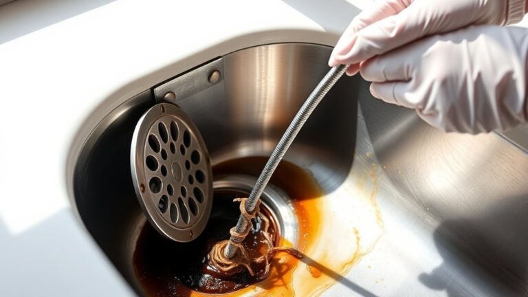unclogging your kitchen drain